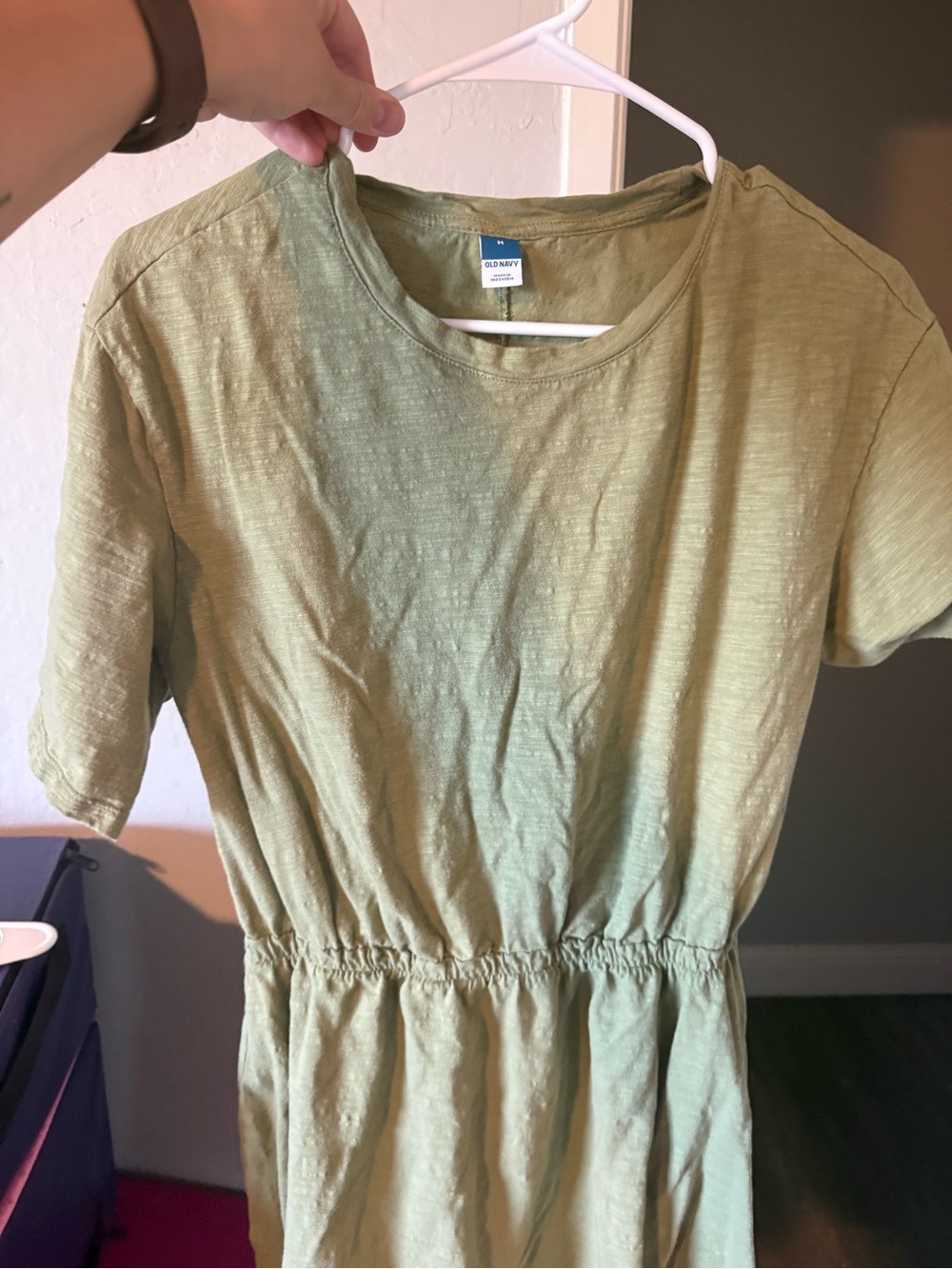 Old Navy Olive Green -Midi Dress